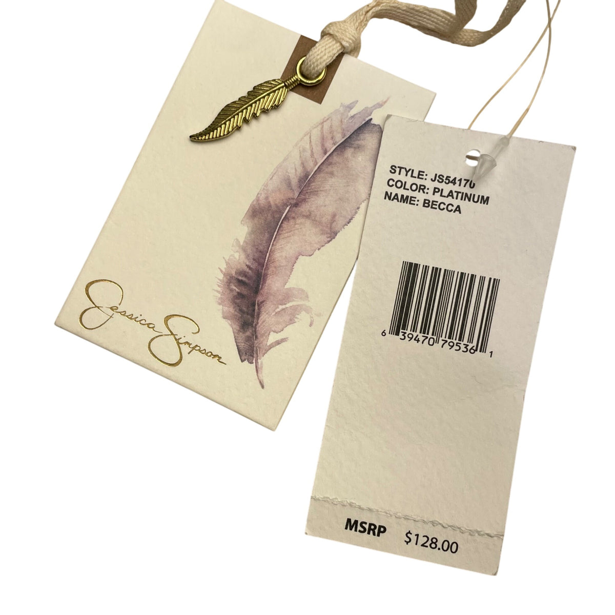 Jessica Simpson Women’s Platinum Metallic Pleated Chain-Strap Becca Handbag