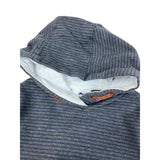 Tommy Bahama Baby Boys Striped Pullover Hoodie Gray With Brown Accents Sz 12M