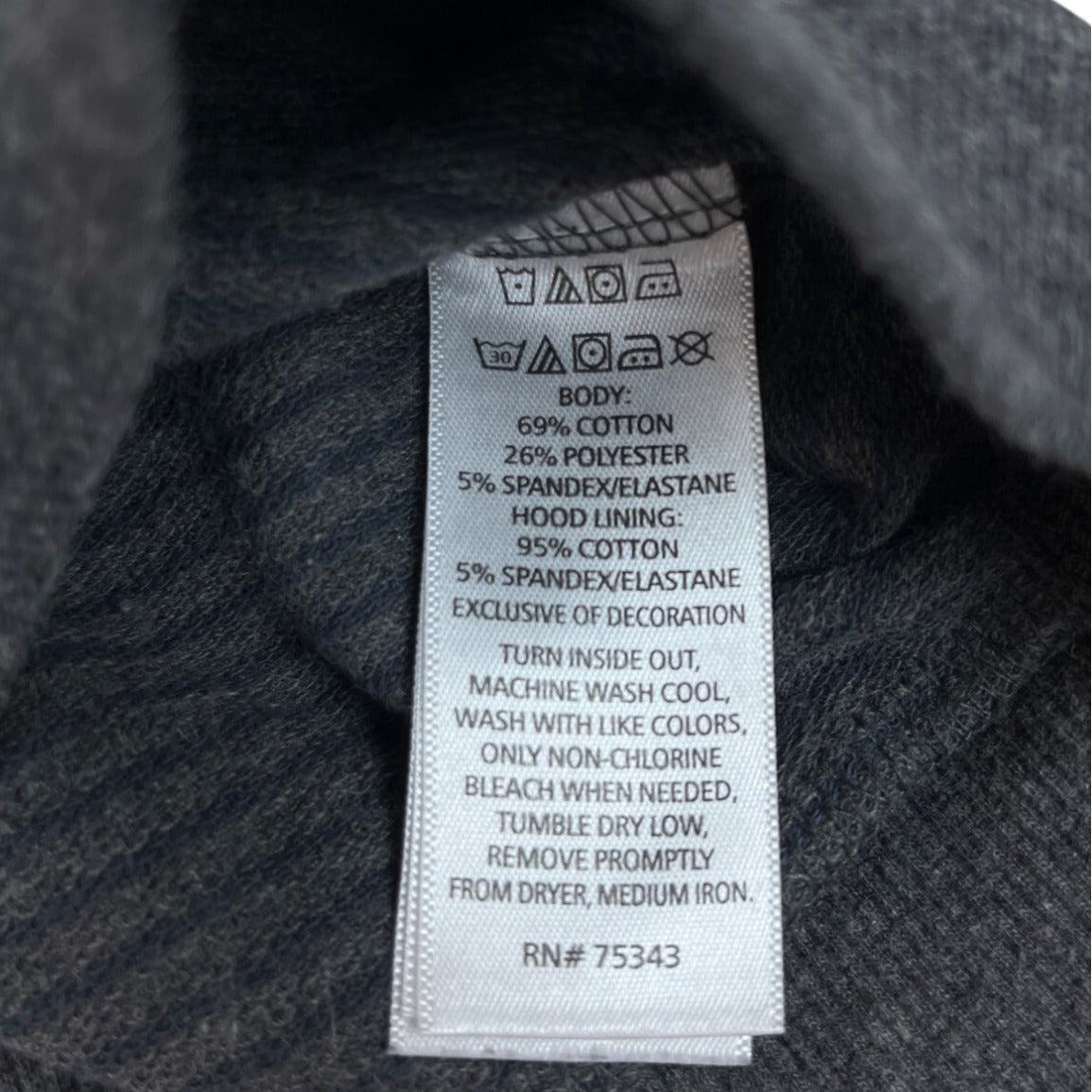 Tommy Bahama Baby Boys Striped Pullover Hoodie Gray With Brown Accents Sz 12M