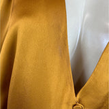 J. Crew Women's Bronze Button Up Long Sleeve Blouse Sz 10