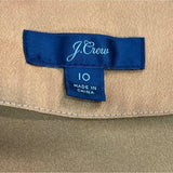 J. Crew Women's Bronze Button Up Long Sleeve Blouse Sz 10