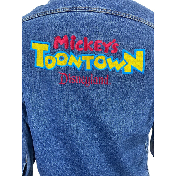 International Denim Vintage Mickeys Toontown Disneyland Denim Jacket Unisex M