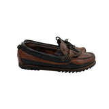 Vintage Cole Haan Women's Reddish Brown Black Tracey Tassel Loafers Sz 6M