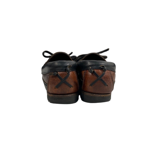 Vintage Cole Haan Women's Reddish Brown Black Tracey Tassel Loafers Sz 6M