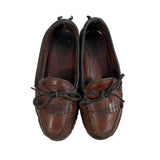 Vintage Cole Haan Women's Reddish Brown Black Tracey Tassel Loafers Sz 6M