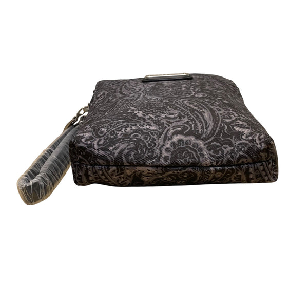Baggallini Women’s Black Paisley RFID-Blocking Wristlet Wallet Size S
