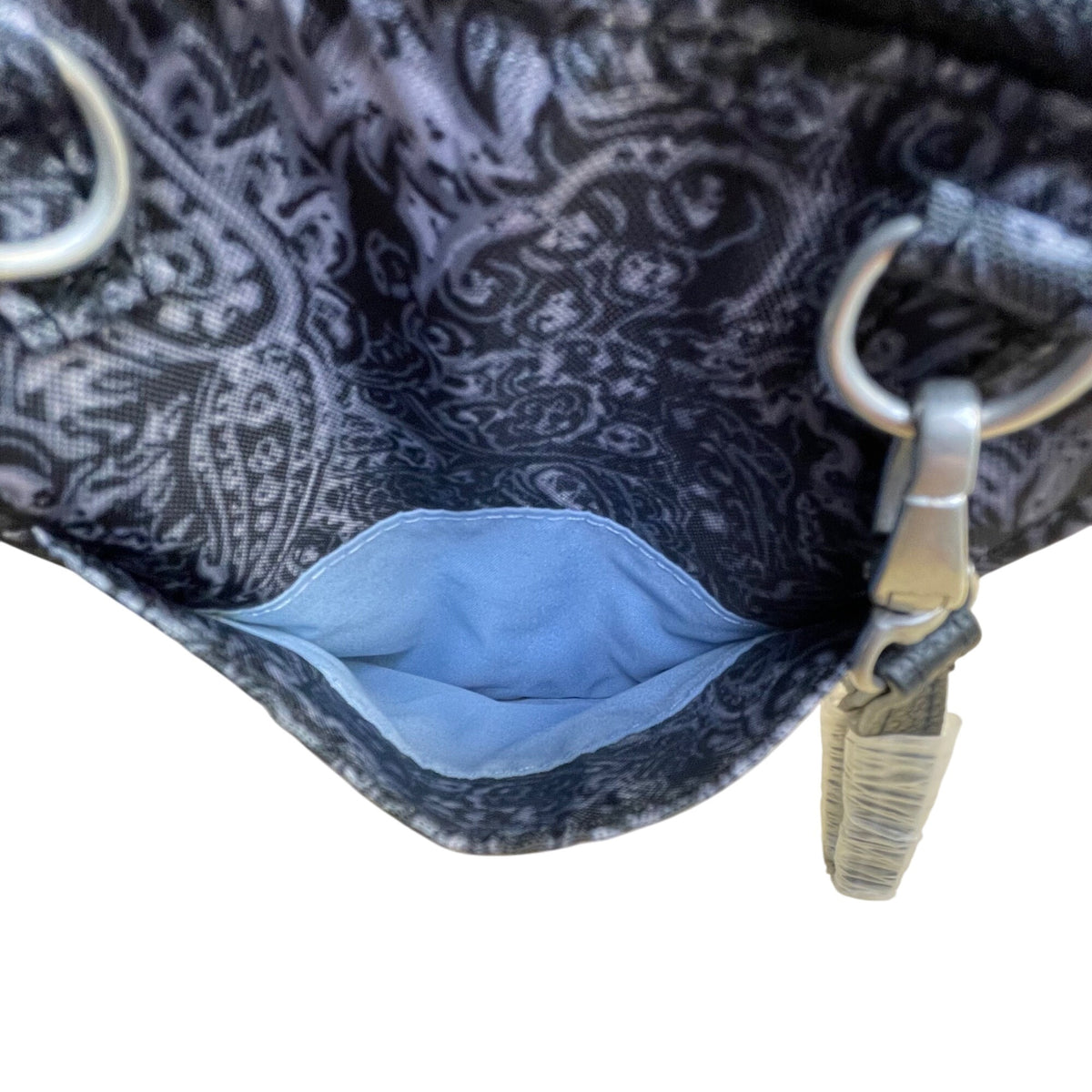 Baggallini Women’s Black Paisley RFID-Blocking Wristlet Wallet Size S
