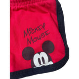 Disney Mickey Mouse Red & Black Kids Junior Girl Shorts Size 4/5