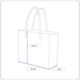 Isomers CA White N Black Hard PVC Keyless Lock Jelly Tote Bag Sz S - New