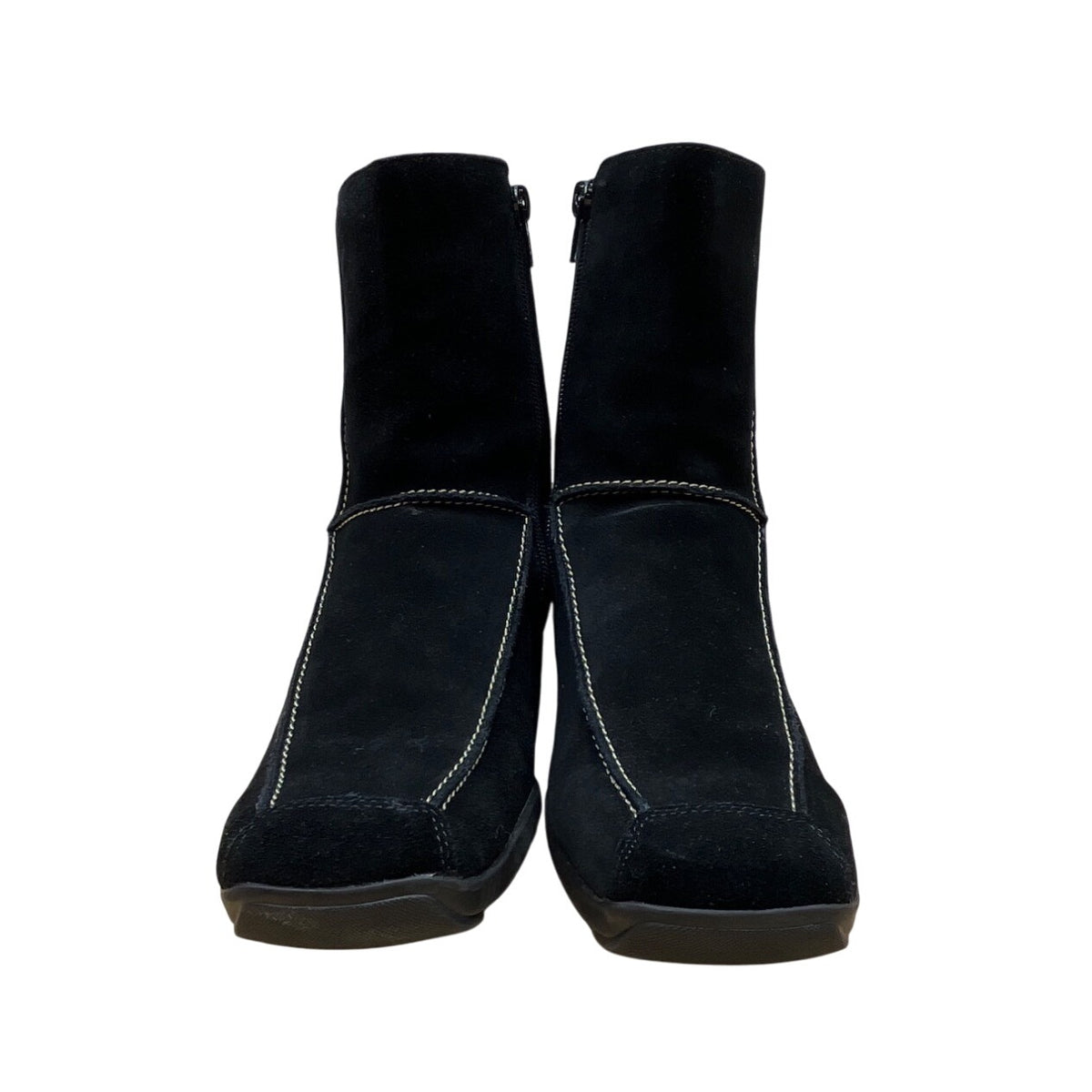 Aerosoles Women’s Black Suede Dispatch Side Zipper Mid-Calf Boots Sz 8.5M