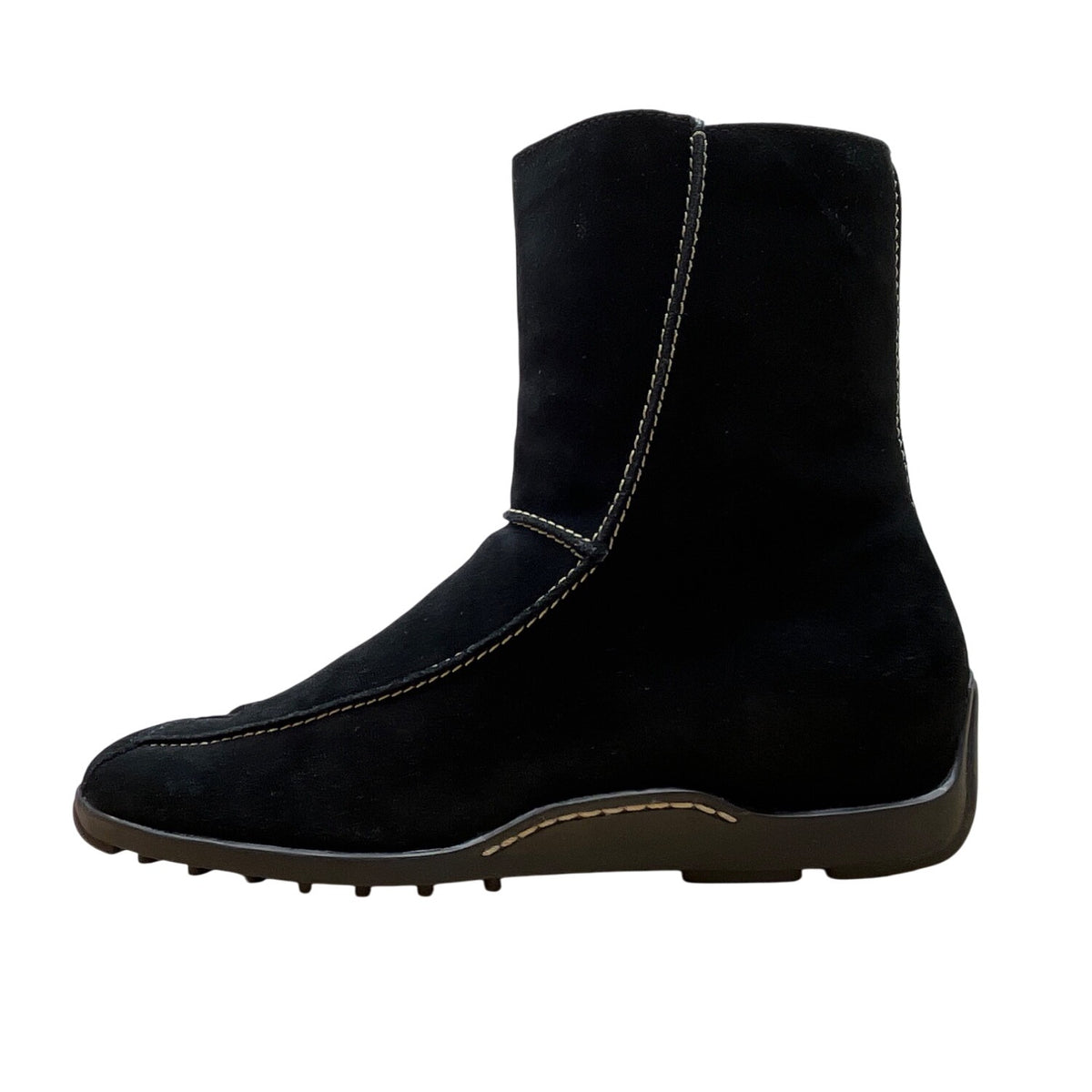 Aerosoles Women’s Black Suede Dispatch Side Zipper Mid-Calf Boots Sz 8.5M
