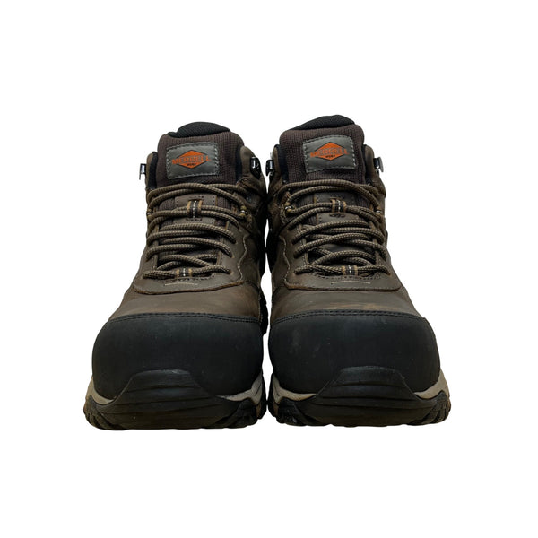 Merrell Men’s Brown Waterproof Leather Slip-Resistant Work Boots Size 10.5 W