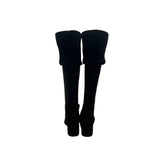 Steve Madden Women's Black Isaac Over-The-Knee Block Heeled Boots Size 10M
