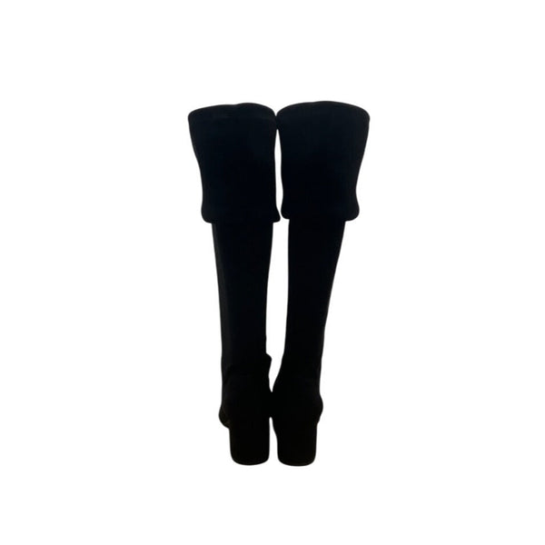Steve Madden Women's Black Isaac Over-The-Knee Block Heeled Boots Size 10M