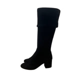 Steve Madden Women's Black Isaac Over-The-Knee Block Heeled Boots Size 10M