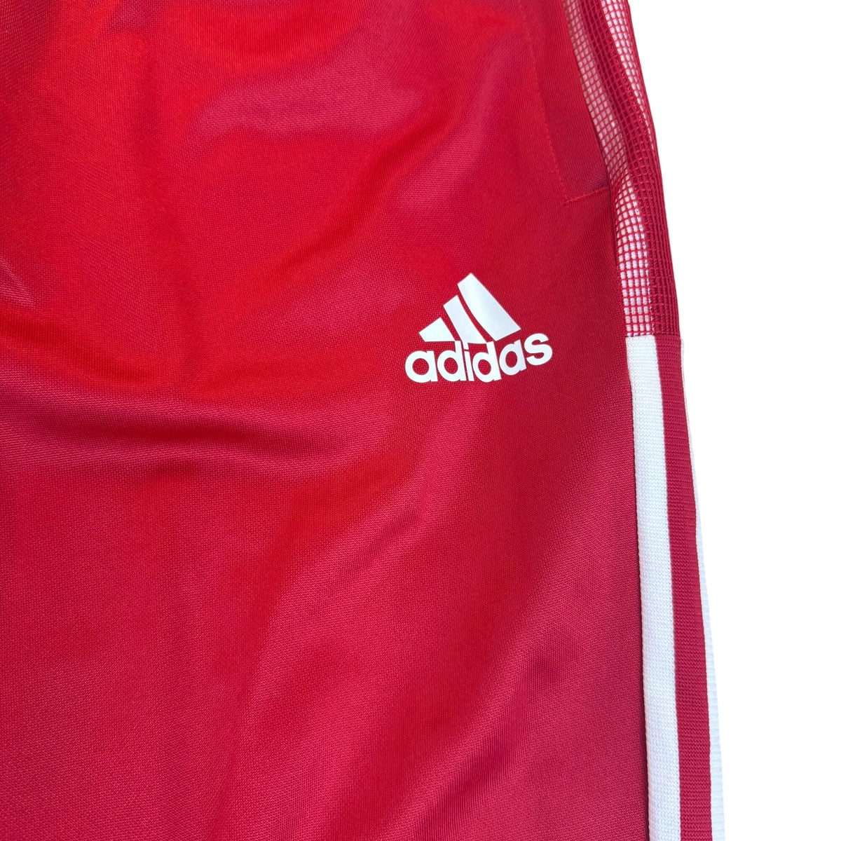 Adidas Mens Red Polyester Tapered Athletic Pants Aeroready Slim Fit Size S - New