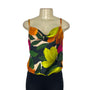 Gilli Women's Multicolor Tropical Print Sleeveless Bodysuit Sz S - New