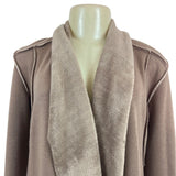 Lnk Landscape Womens Brown Open Front Cardigan Sz XS