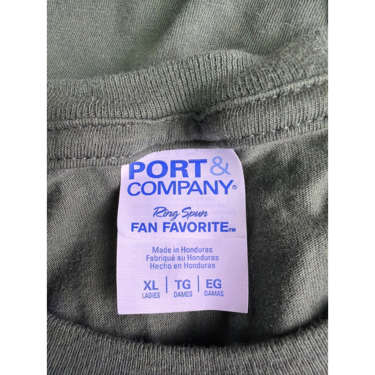 Port & Company Womens Green Cotton Graphic T-Shirt Best Of 1977 Cassette XL