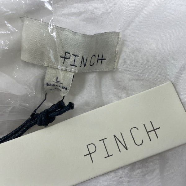 Pinch White Embroidered Eyelet Ruffle Tank Top Size L - New