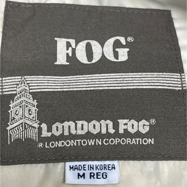 London Fog Olive Green Nordic Faux Fur Button Details Hooded Winter Coat Sz M - New
