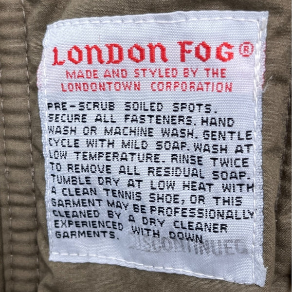 London Fog Olive Green Nordic Faux Fur Button Details Hooded Winter Coat Sz M - New