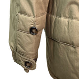 London Fog Olive Green Nordic Faux Fur Button Details Hooded Winter Coat Sz M - New