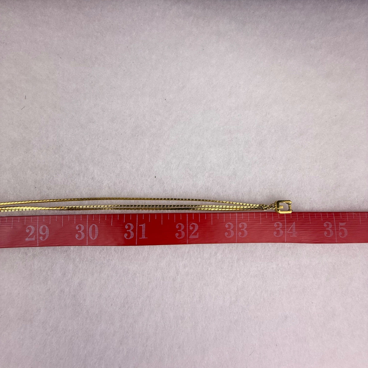 Givenchy Gold Tone Red Enamel Crystal Pendant Necklace 1982 Art Deco Vintage