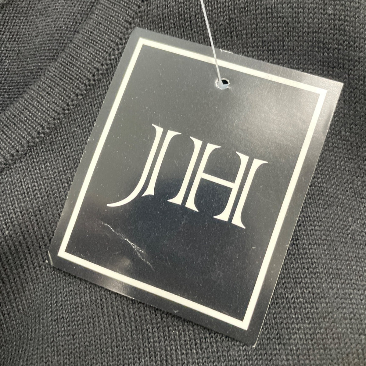 JH Women's Black Striped Hem A Line Dress 3/4 Sleeve Size XL