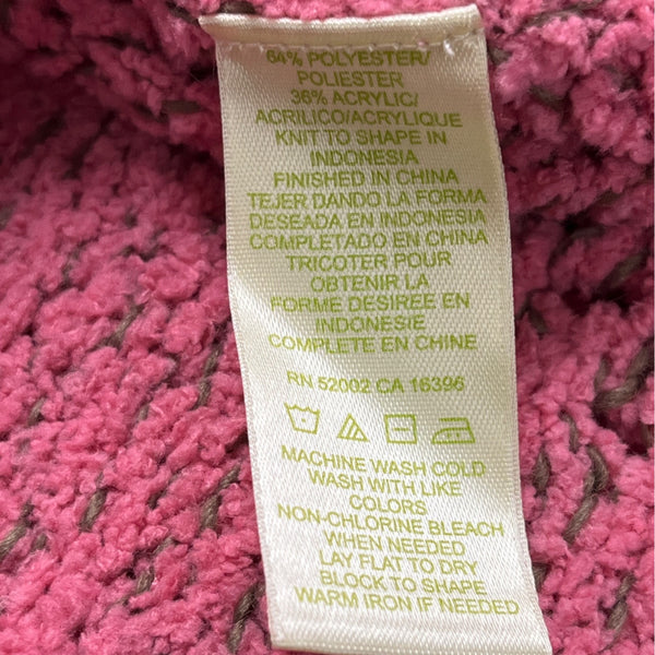 Sigrid Olsen Women’s Pink Textured Knit Pullover Sweater Size M - New