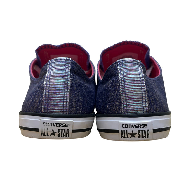 Converse All Star Girl’s Purple Sparkle Low Top Lace Up Oxford Sneakers Size 4
