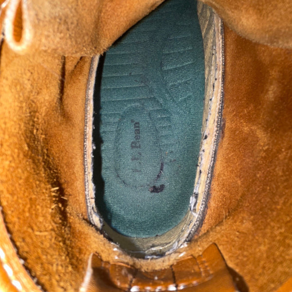 L.L. Bean Mens Brown Rubber Lace-Up Water Resistant Leather Duck Boots Size 8