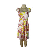 Floral Smocked Sleeveless Sundress With Ruffle Straps Soma Size S - New