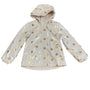 M&S Girls Pink Gold Polka Dot Raincoat Waterproof Jacket Size 7-8 yrs - New
