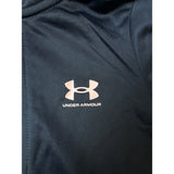 Under Armour Girls Full-Zip Track Jacket Black & Pink Size 5-New