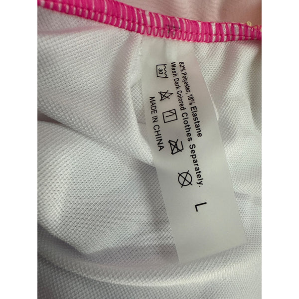 Shein Kids Yellow Pink Ombre Swimsuit Adjustable Straps Ruched Detail Size Large