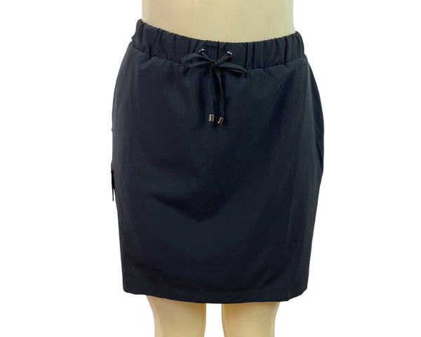 Chico’s Womens Black Skort With Side Pockets & Built-In Shorts Size 8