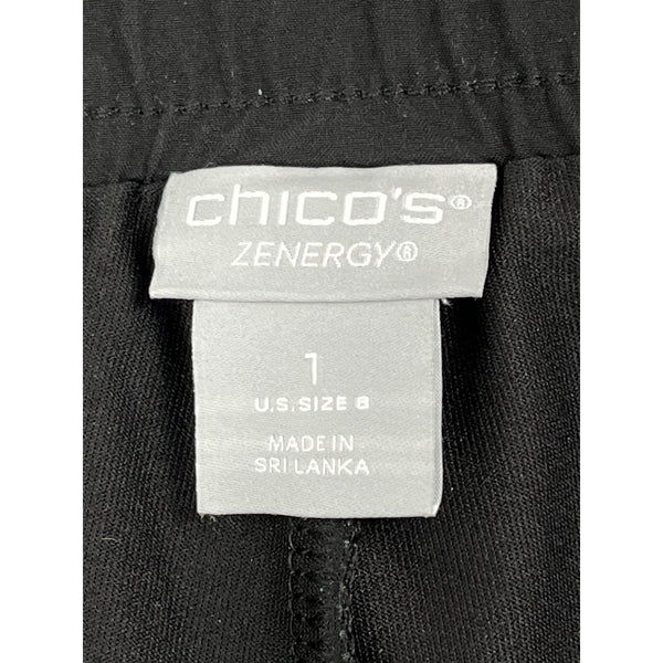 Chico’s Women's Black Skort With Side Pockets & Built In Shorts Size 8