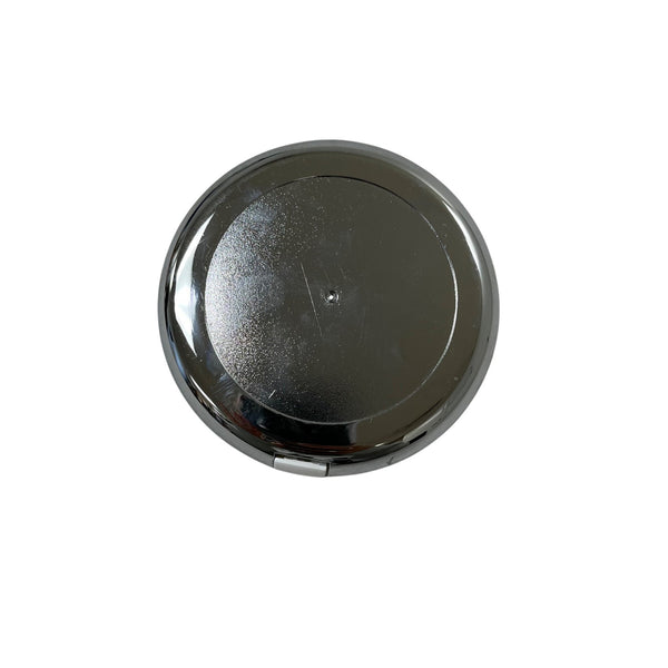 Compact Mirror With 3X Magnification White & Silver Tone Distortion-Free Glass Circular Design