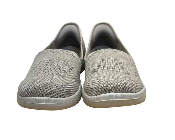 Skechers Women’s Grey Slip-ins Air-Cooled Memory Foam Flat Shoes Size 7.5