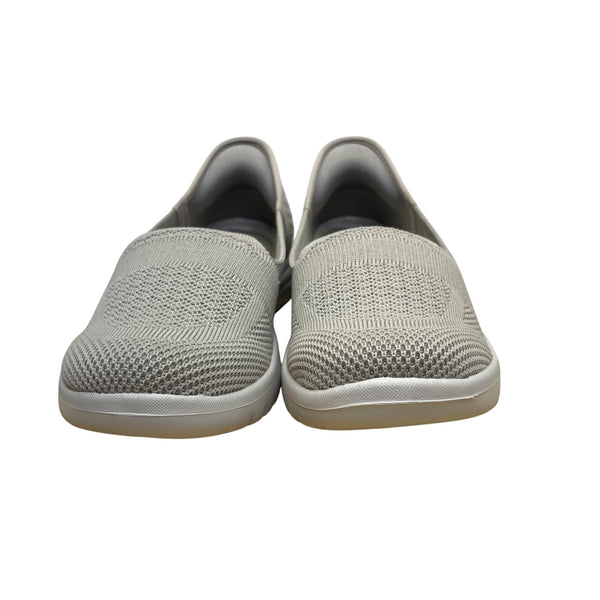 Skechers Women’s Grey Slip-ins Air-Cooled Memory Foam Flat Shoes Size 7.5