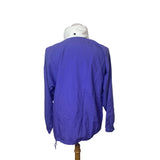 Fahrenheit Retro Men's Purple Jacket with Hoodie Zip Up and Button Up Size Small