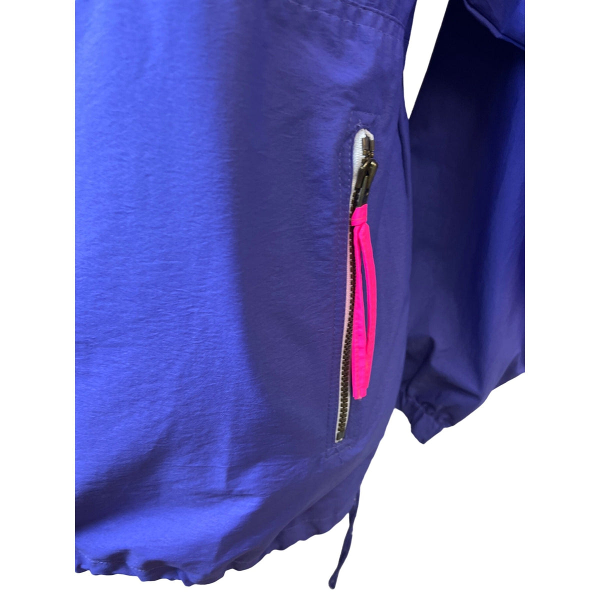 Fahrenheit Retro Men's Purple Jacket with Hoodie Zip Up and Button Up Size Small