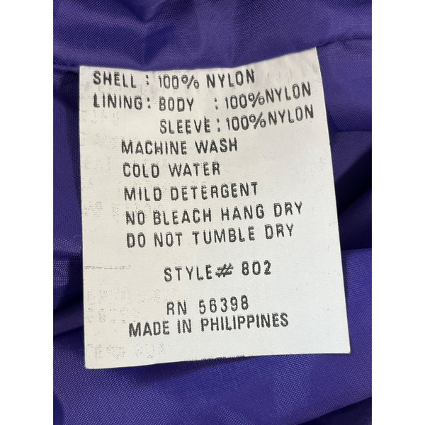 Fahrenheit Retro Men's Purple Jacket with Hoodie Zip Up and Button Up Size Small