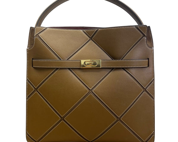 Tory Burch Women’s Brown Leather & Suede With Crossbody Strap Shoulder Tote