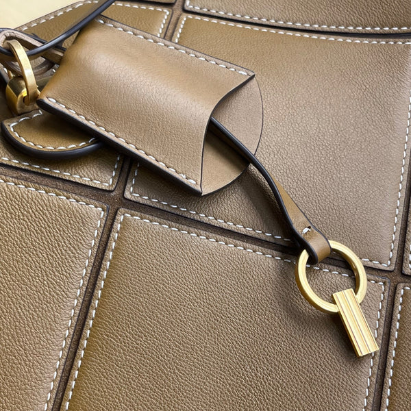 Tory Burch Women’s Brown Leather & Suede With Crossbody Strap Shoulder Tote