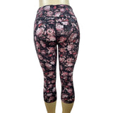 Lululemon Womens Floral Print High-Rise Crop Leggings Size 8