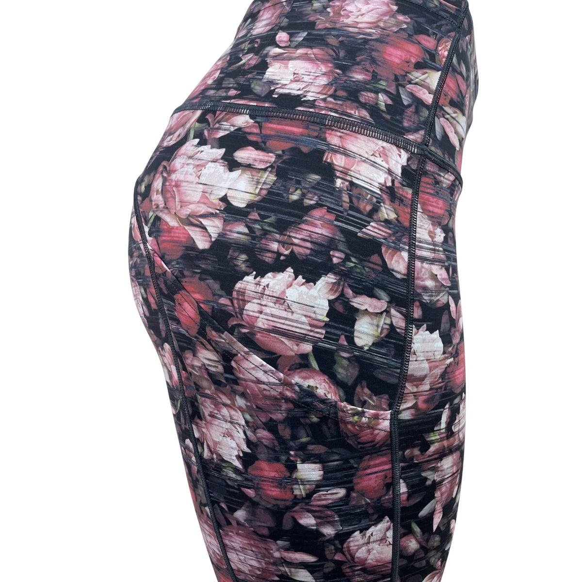 Lululemon Womens Floral Print High-Rise Crop Leggings Size 8