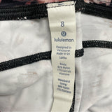 Lululemon Womens Floral Print High-Rise Crop Leggings Size 8