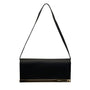 Michael Kors Women's Black Leather With Gold-Tone Trim Saffiano Shoulder Bag